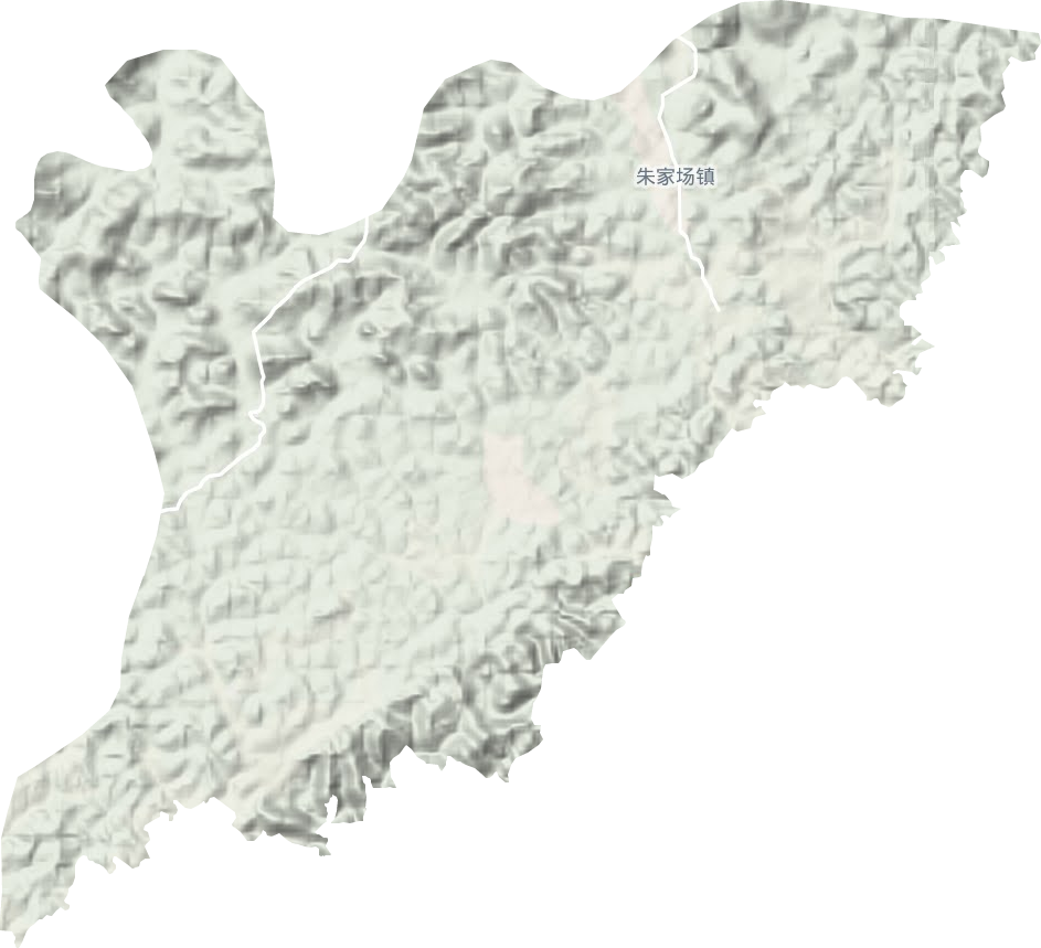 朱家场镇地形地图