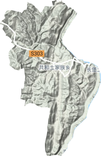 共和镇地形地图