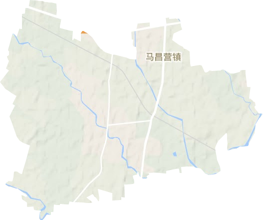 马昌营镇地形地图