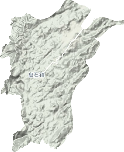 盘石镇地形地图