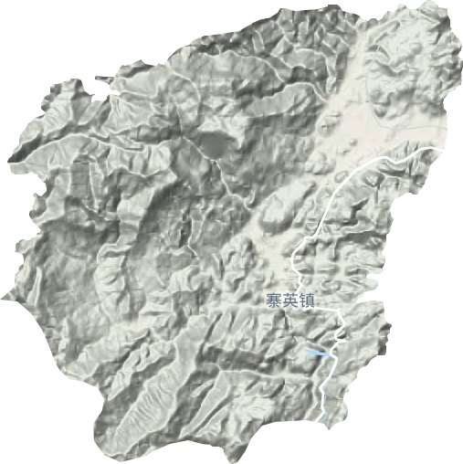 寨英镇地形地图