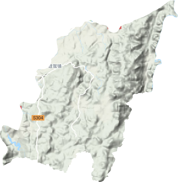 迓驾镇地形地图