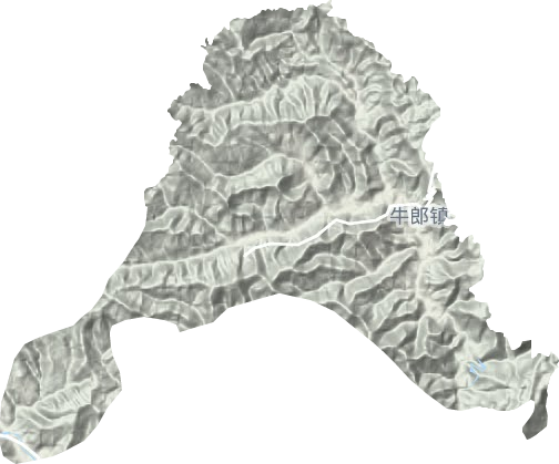 牛郎镇地形地图