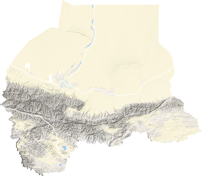 和田地区地形地图