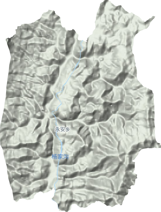 永安乡地形地图