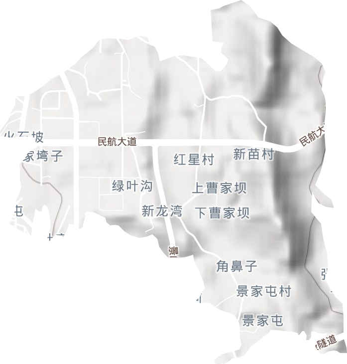兴泰街道地形地图