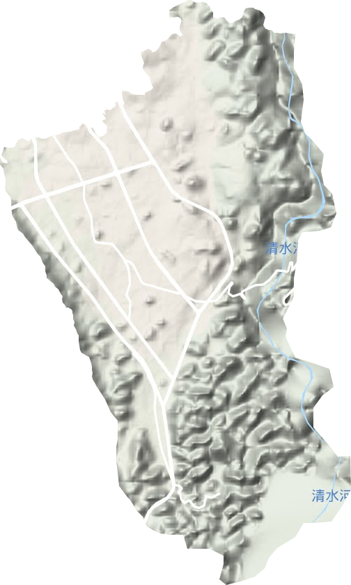 丰都街道地形地图