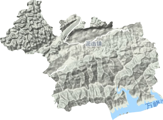 泥凼镇地形地图