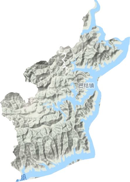 南盘江镇地形地图