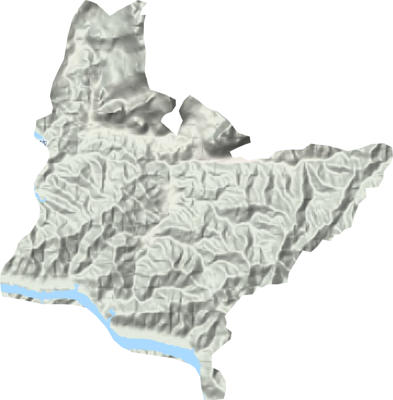 三江口镇地形地图