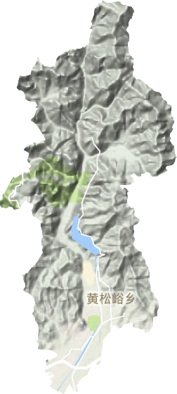 黄松峪乡地形地图