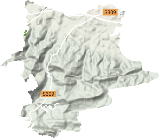 真武山街道地形地图