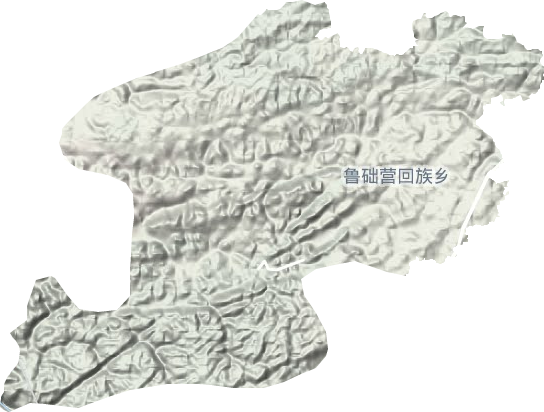 鲁础营乡地形地图