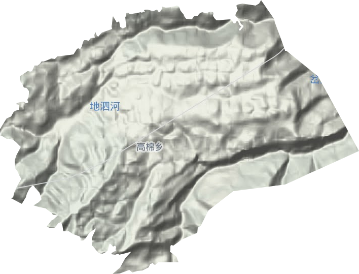 高棉乡地形地图
