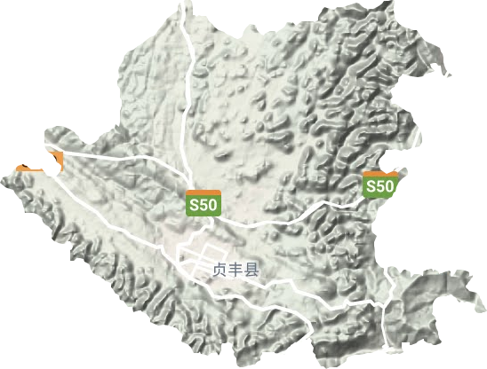 珉谷街道地形地图