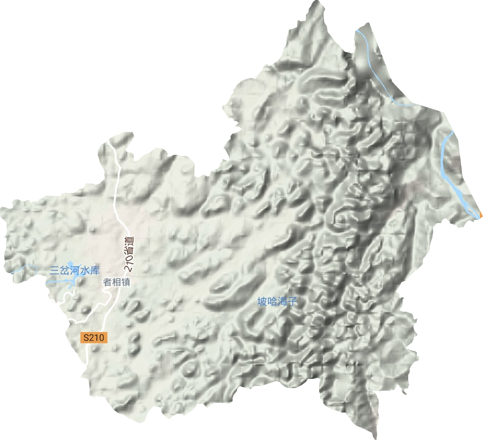 者相镇地形地图
