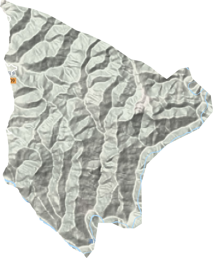 鲁容乡地形地图