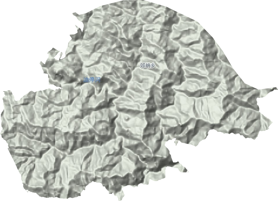 郊纳镇地形地图