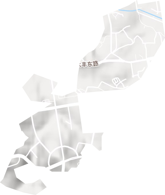 城西街道地形地图