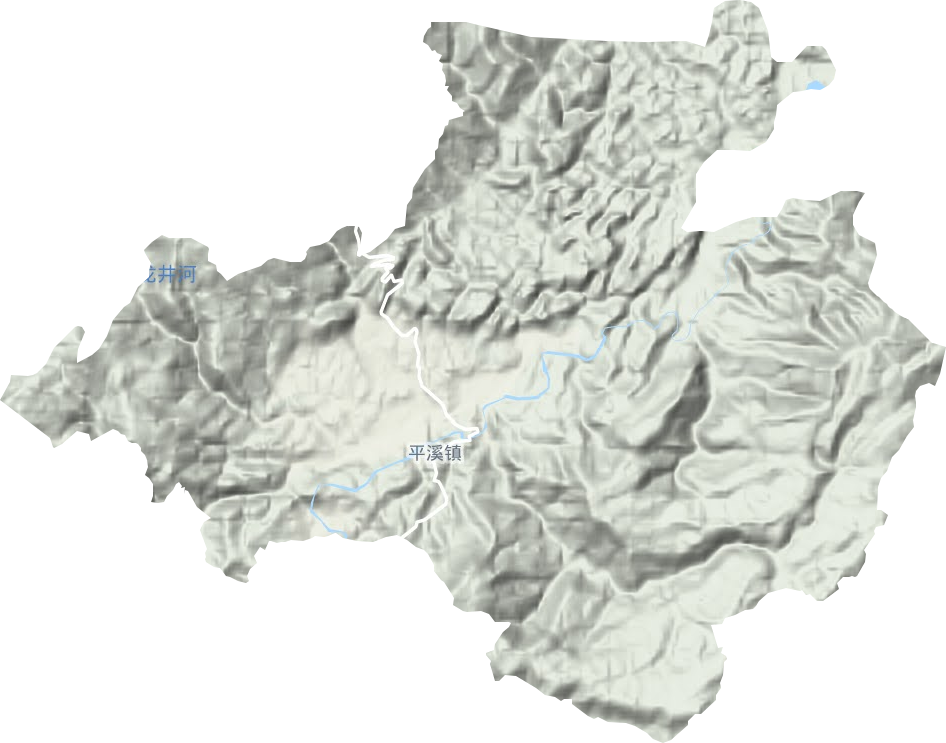 平溪镇地形地图