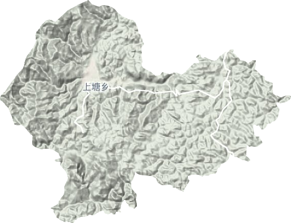 上塘镇地形地图