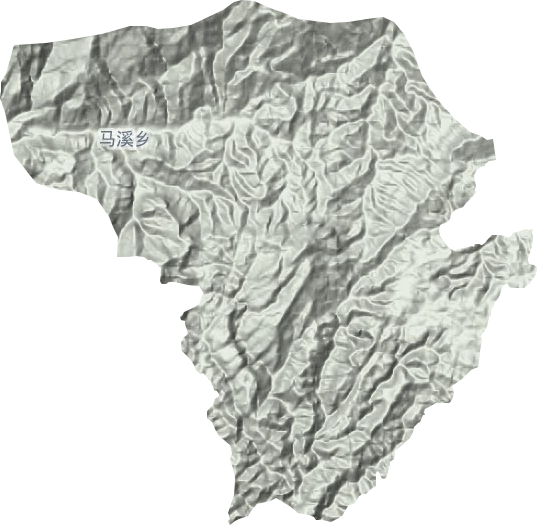 马溪乡地形地图