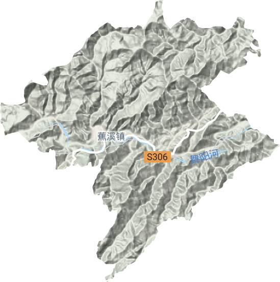 蕉溪镇地形地图