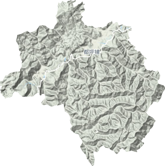 都坪镇地形地图