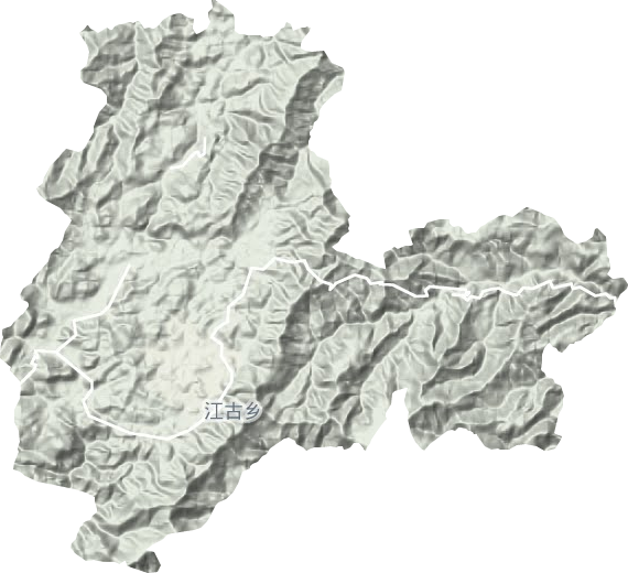 江古镇地形地图