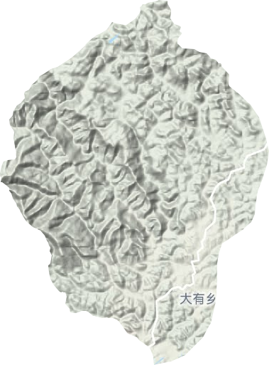 大有镇地形地图