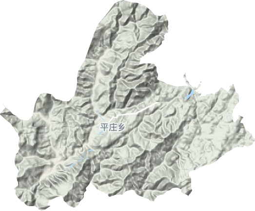 平庄镇地形地图