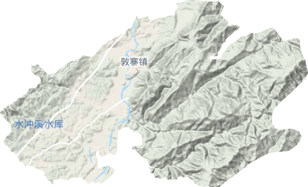敦寨镇地形地图
