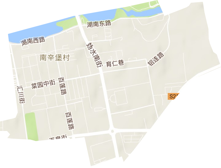 百泉街道地形地图