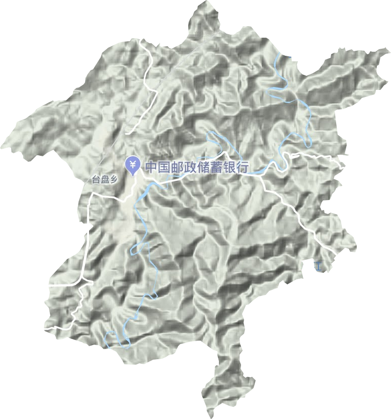 台盘乡地形地图