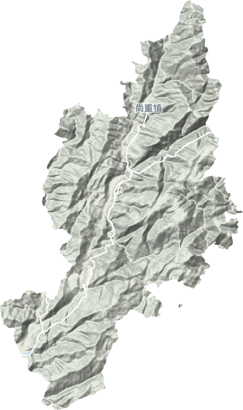 尚重镇地形地图