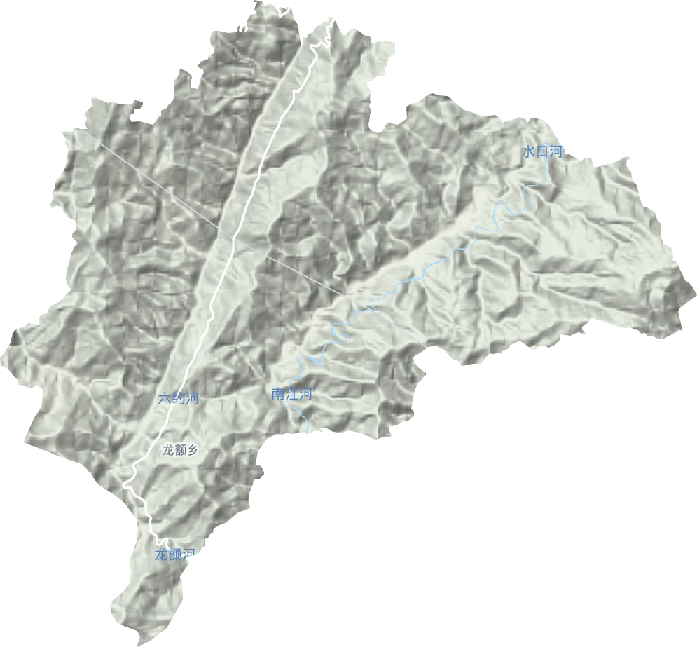 龙额镇地形地图