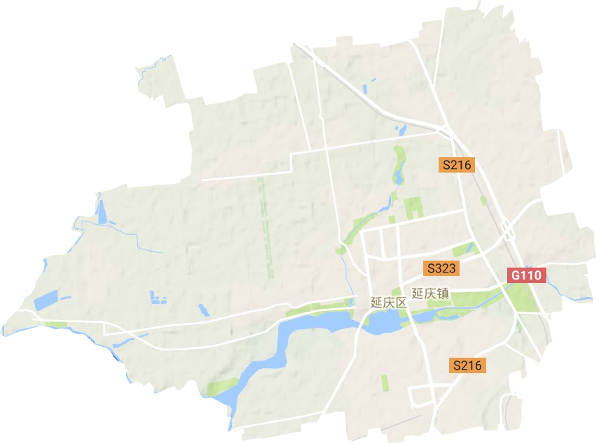 延庆镇地形地图