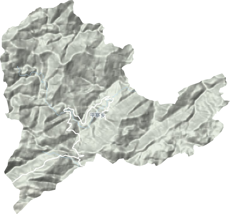 平寨乡地形地图