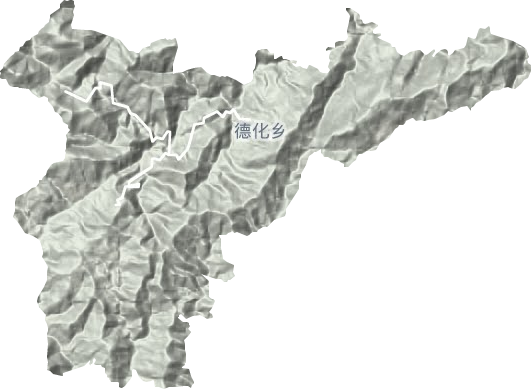 德化乡地形地图