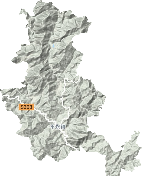 平永镇地形地图