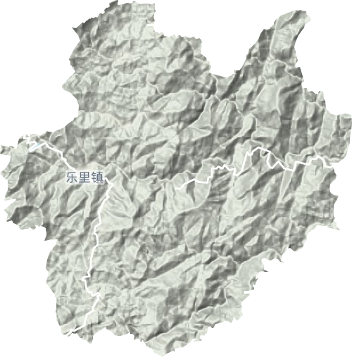 乐里镇地形地图