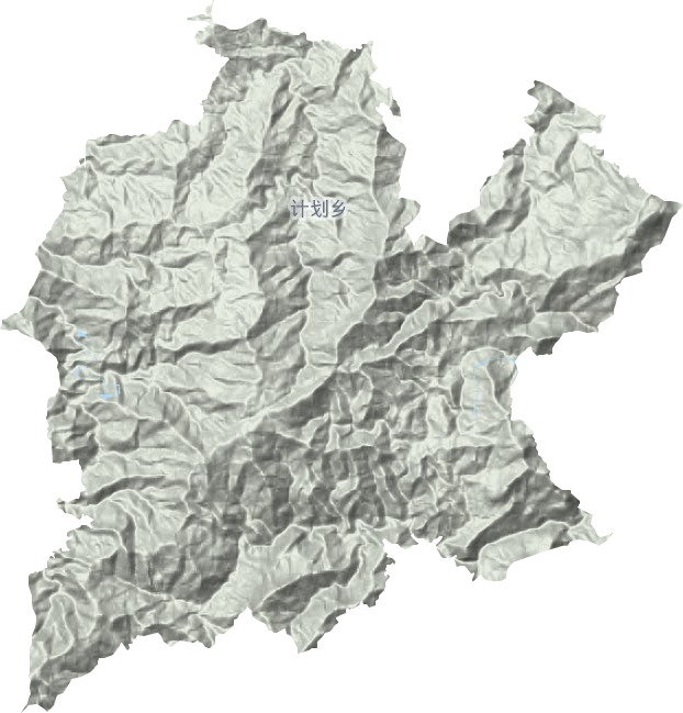 计划乡地形地图