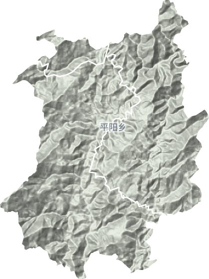 平阳乡地形地图