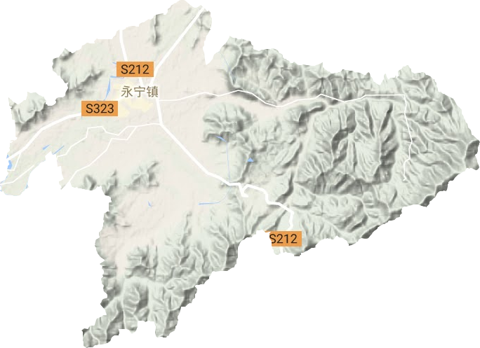 永宁镇地形地图