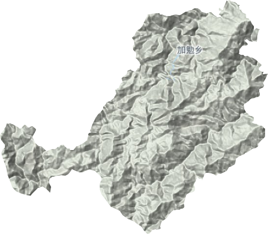 加勉乡地形地图