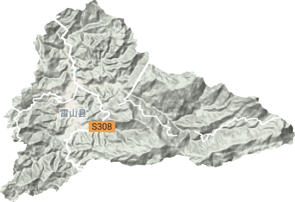 丹江镇地形地图