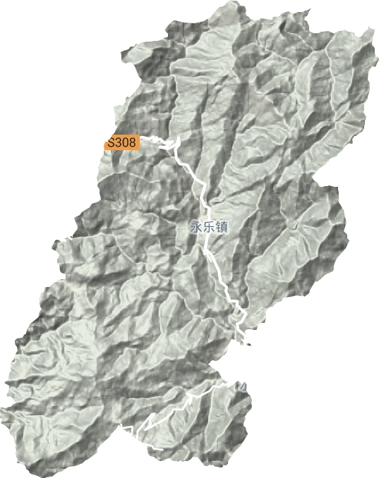 永乐镇地形地图