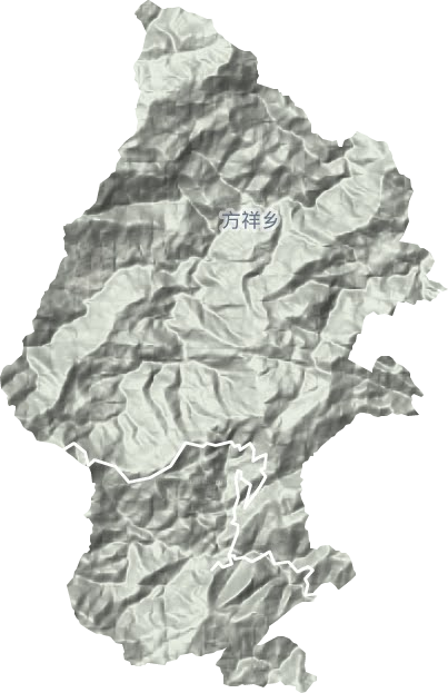方祥乡地形地图