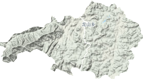 龙山镇地形地图