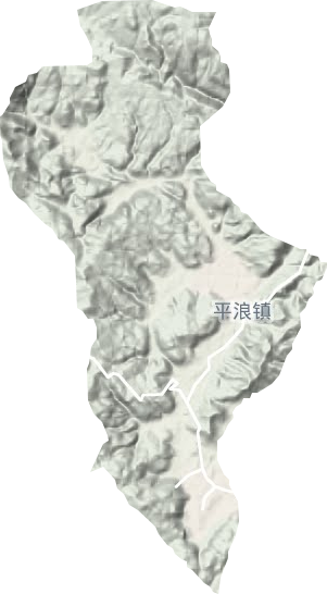 平浪镇地形地图
